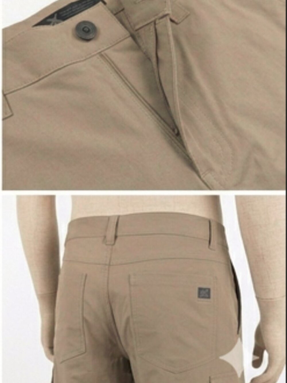 ZeroXposur Tan Tech Stretch Travel Cargo Shorts 32 EUC